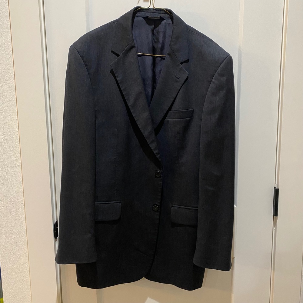 Jos. A. Bank Men's Blazer. Signature Collection. Dark Gray. 40R. 100% Wool.